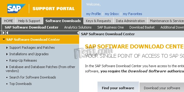 software download sap