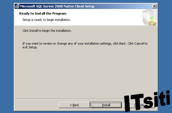 SQL Server Native Client Installation Steps