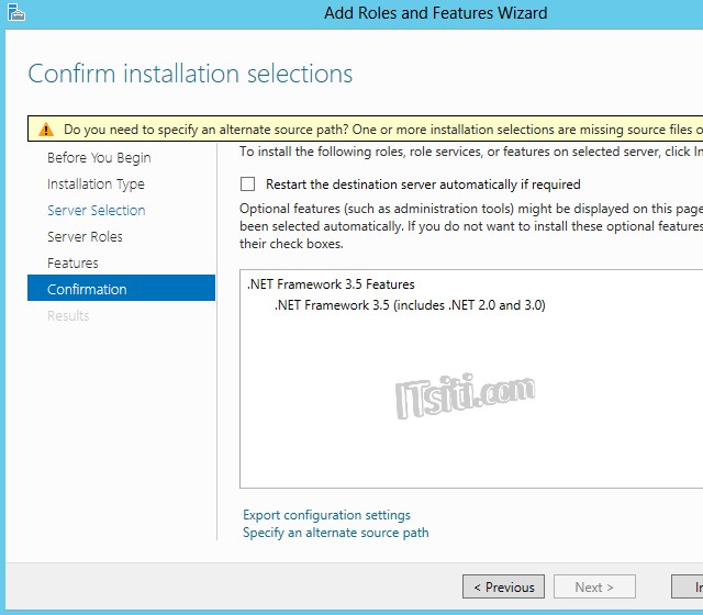 How to Install .NET Framework in Windows Server 2012
